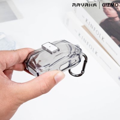 RAVAKA Ice Series เคส AirPods Pro 3 เคสใสเหลี่ยมกันกระแทก