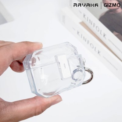 RAVAKA Ice Series เคส AirPods Pro 3 เคสใสเหลี่ยมกันกระแทก