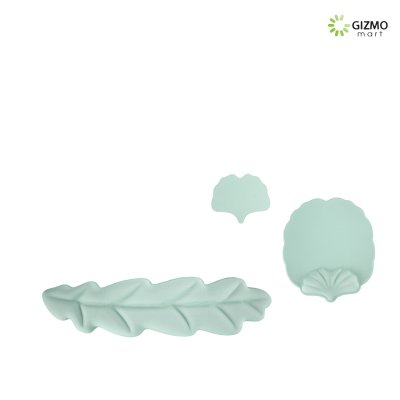 Set mouse Pad 3 Pcs. Leaf แผ่นรองเม้าส์ลายใบไม้ และแผ่นรองข้อมือคีย์บอร์ดเซ็ท 3 ชิ้น