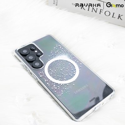 เคส S25 Ultra RAVAKA Star MagSafe ใสลายดาววิบวับ