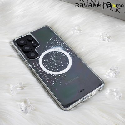 เคส S25 Ultra RAVAKA Star MagSafe ใสลายดาววิบวับ