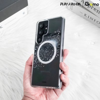 เคส S25 Ultra RAVAKA Star MagSafe ใสลายดาววิบวับ