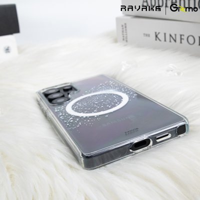 เคส S25 Ultra RAVAKA Star MagSafe ใสลายดาววิบวับ