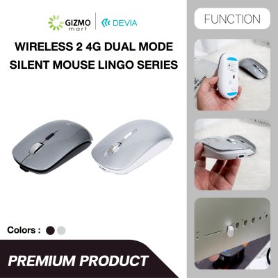 Devia Lingo Series Wireless+2.4G Dual Mode Silent Mouse เมาส์ไร้สาย  รุ่น EL245