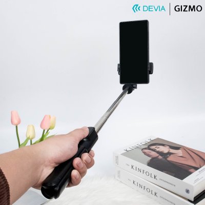 Devia ไม้เซลฟี่ Kintone Series Tripod Stand Phone Selfie-Stick Black