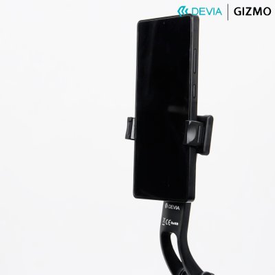 Devia ไม้เซลฟี่อัจฉริยะระบบติดตาม AI Face Tracking Selfie-Stick+Streaming Stand Black