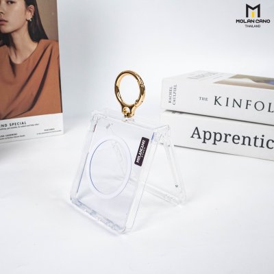 Molan Cano Z Flip7 เคสใส Magsafe พร้อมวงแหวน Ring