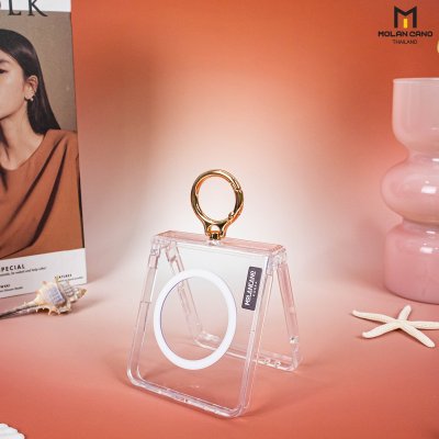 Molan Cano Z Flip7 เคสใส Magsafe พร้อมวงแหวน Ring