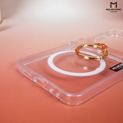 Molan Cano Z Flip7 เคสใส Magsafe พร้อมวงแหวน Ring
