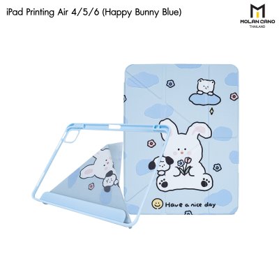 Molan Cano Printing Case เคสไอแพด iPad Multi stand หลังใส ฝาพับ สกีนลาย มีช่องเก็บปากกา