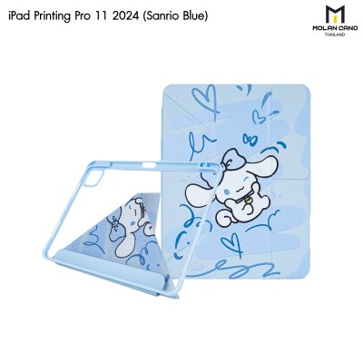 Molan Cano Printing Case เคสไอแพด iPad Multi stand หลังใส ฝาพับ สกีนลาย มีช่องเก็บปากกา