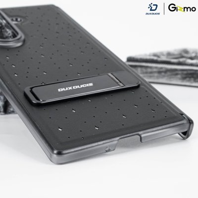 DuxDucis Stex เคสหนัง Z Fold7 ลายคริสตัล มีขาตั้งและกระจก