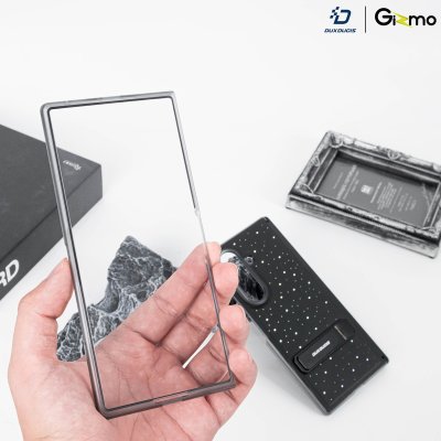 DuxDucis Stex เคสหนัง Z Fold7 ลายคริสตัล มีขาตั้งและกระจก