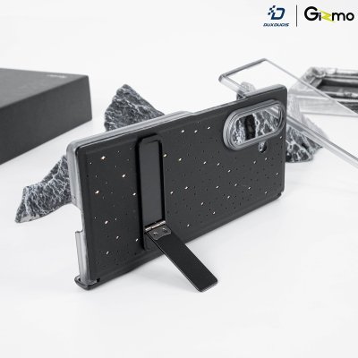 DuxDucis Stex เคสหนัง Z Fold7 ลายคริสตัล มีขาตั้งและกระจก