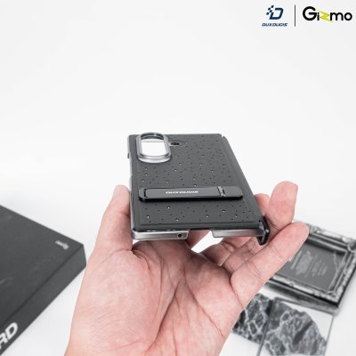 DuxDucis Stex เคสหนัง Z Fold7 ลายคริสตัล มีขาตั้งและกระจก