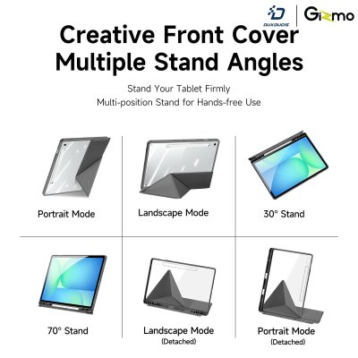 DuxDucis magi Series Case Samsung Tab S10 FE Plus เคสฝาพับ สำหรับซัมซุงแท็ป พร้อมช่องใส่ Apple Pencil