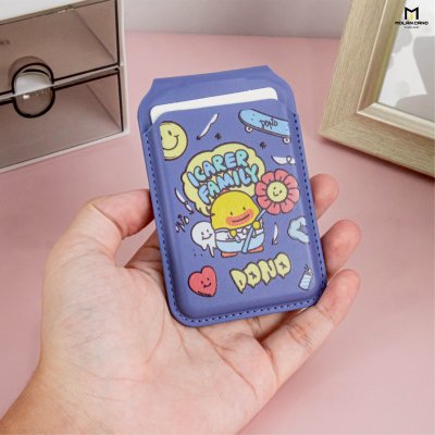 Molan Cano Card Pocket Flip Stand MagSafe ลาย iCarer Family ที่ใส่บัตรแม่เหล็กและขาตั้งมือถือ