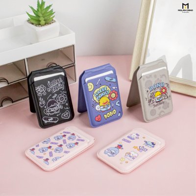 Molan Cano Card Pocket Flip Stand MagSafe ลาย iCarer Family ที่ใส่บัตรแม่เหล็กและขาตั้งมือถือ