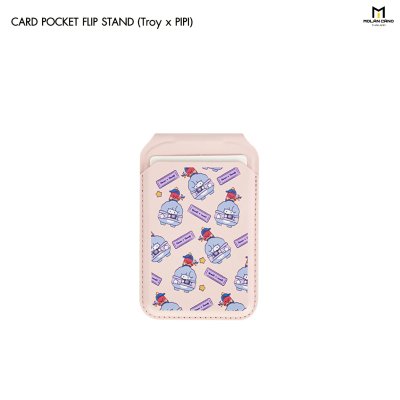 Molan Cano Card Pocket Flip Stand MagSafe ลาย iCarer Family ที่ใส่บัตรแม่เหล็กและขาตั้งมือถือ
