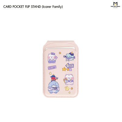 Molan Cano Card Pocket Flip Stand MagSafe ลาย iCarer Family ที่ใส่บัตรแม่เหล็กและขาตั้งมือถือ