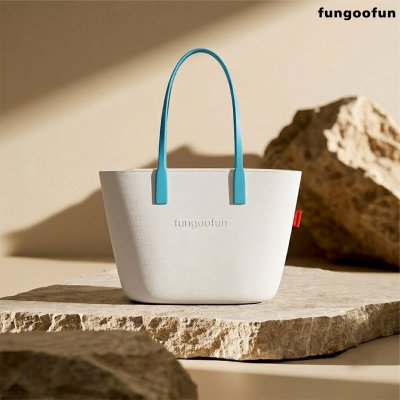 Fungoofun Tote Bag กระเป๋าผ้าผู้หญิงทรงโท้ทไซส์ใหญ่จุใจ รุ่น F561