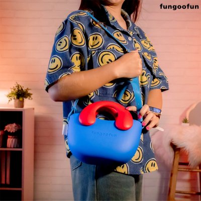 Fungoofun Phone Bag+Inner Compartment กระเป๋าสะพายดีไซน์หูโทรศัพท์ย้อนยุค พร้อมกระเป๋าซับใน รุ่น F556