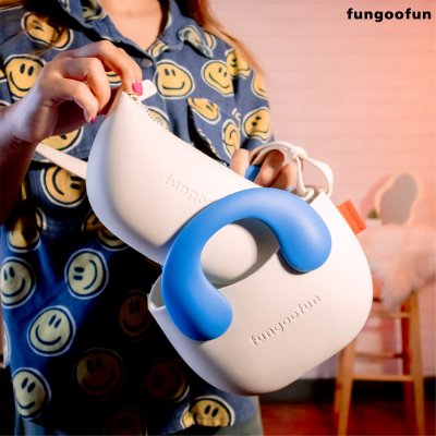 Fungoofun Phone Bag+Inner Compartment กระเป๋าสะพายดีไซน์หูโทรศัพท์ย้อนยุค พร้อมกระเป๋าซับใน รุ่น F556