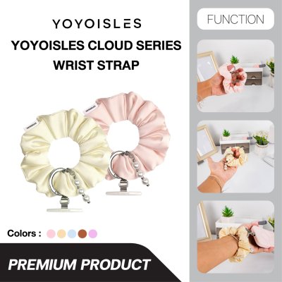 YOYOISLES Cloud Series Wrist Strap สายคล้องข้อมือโทรศัพท์ ผ้าซาตินสไตล์โดนัทมัดผมสุดหรู