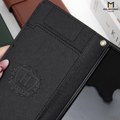 Molan Cano Harvard Diary Case เคสฝาพับมีช่องใส่บัตร Samsung S23 Ultra/S24/S24+/S24 Ultra