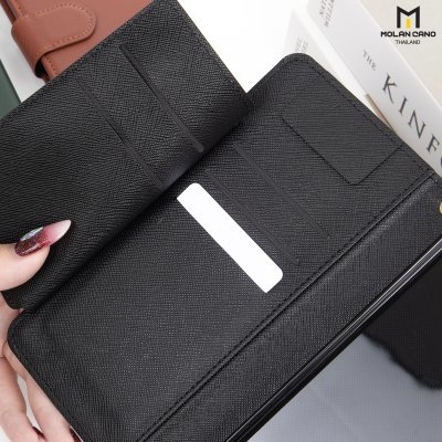 Molan Cano Harvard Diary Case เคสฝาพับมีช่องใส่บัตร Samsung S23 Ultra/S24/S24+/S24 Ultra