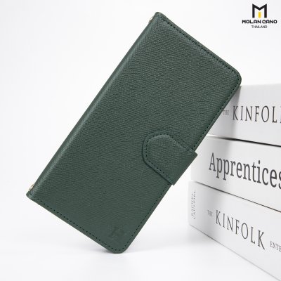 Molan Cano Harvard Diary Case เคสฝาพับมีช่องใส่บัตร Samsung S23 Ultra/S24/S24+/S24 Ultra