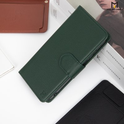 Molan Cano Harvard Diary Case เคสฝาพับมีช่องใส่บัตร Samsung S23 Ultra/S24/S24+/S24 Ultra