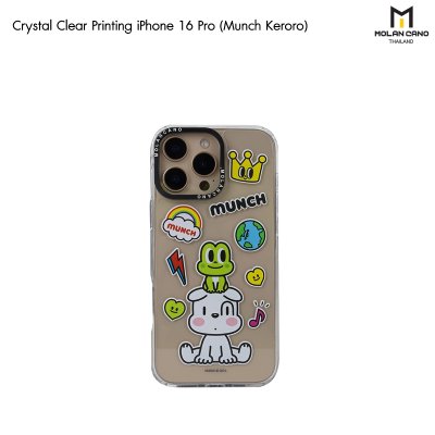 MOLAN CANO Crystal Clear Printing Case รุ่น iPhone 16/16+/16pro/16Pro Max เคสไอโฟน เคสกันรอย-ขอบสีใสสกีนลาย