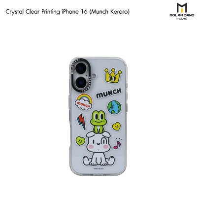 MOLAN CANO Crystal Clear Printing Case รุ่น iPhone 16/16+/16pro/16Pro Max เคสไอโฟน เคสกันรอย-ขอบสีใสสกีนลาย