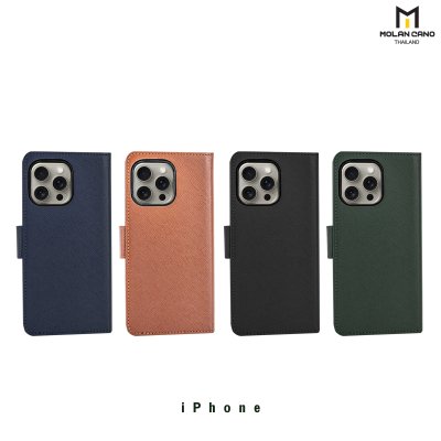 HANA Harvard Diary Case เคสฝาพับมีช่องใส่บัตร iPhone ไอโฟน 14/15