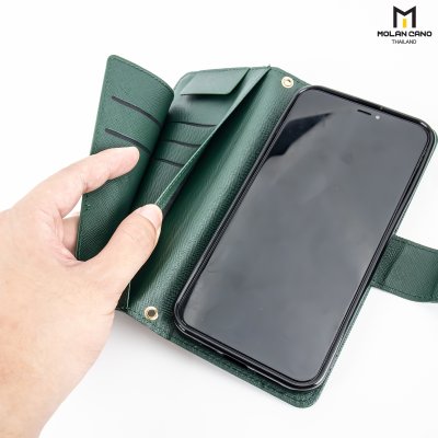 HANA Harvard Diary Case เคสฝาพับมีช่องใส่บัตร iPhone ไอโฟน 14/15