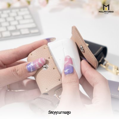 เคสแอร์พอร์ต Molan Cano เคสหนัง AirPods Pro 1/ Pro 2 รุ่น Leather Case