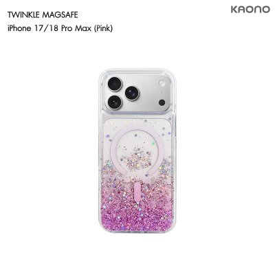 KAONO Twinkle Series Case with MagSafe iPhone 17/18 Series เคสใสกลิตเตอร์กากเพชร รองรับ MagSafe