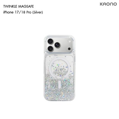KAONO Twinkle Series Case with MagSafe iPhone 17/18 Series เคสใสกลิตเตอร์กากเพชร รองรับ MagSafe