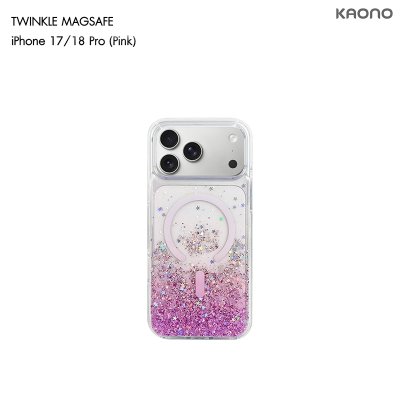 KAONO Twinkle Series Case with MagSafe iPhone 17/18 Series เคสใสกลิตเตอร์กากเพชร รองรับ MagSafe