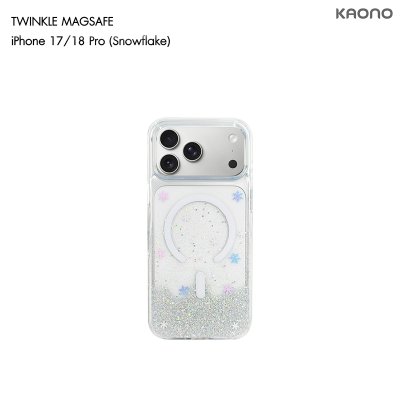 KAONO Twinkle Series Case with MagSafe iPhone 17/18 Series เคสใสกลิตเตอร์กากเพชร รองรับ MagSafe