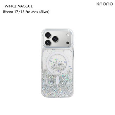 KAONO Twinkle Series Case with MagSafe iPhone 17/18 Series เคสใสกลิตเตอร์กากเพชร รองรับ MagSafe