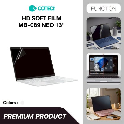 COTECI for Macbook NEO HD Soft Film MB-089 ฟิล์มกันรอยหน้าจอแบบใสความคมชัดสูง