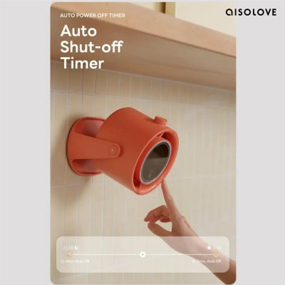 Aisolove Desktop Fan พัดลมพกพาอัจฉริยะ  พัดลมตั้งโต๊ะและแขวนผนัง แบตเตอรี่ 6000mAh ปรับลม 100 ระดับ รุ่น F17-1