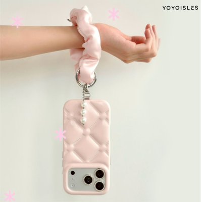 YOYOISLES Cloud Series Wrist Strap สายคล้องข้อมือโทรศัพท์ ผ้าซาตินสไตล์โดนัทมัดผมสุดหรู