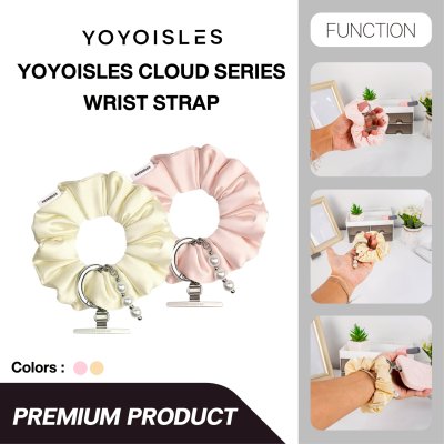 YOYOISLES Cloud Series Wrist Strap สายคล้องข้อมือโทรศัพท์ ผ้าซาตินสไตล์โดนัทมัดผมสุดหรู
