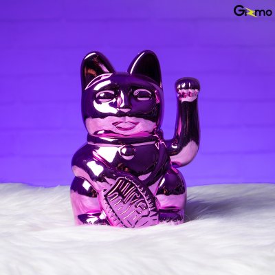 Lucky Cat Cosmic Shiny แมวกวักนำโชค เรียกทรัพย์ โชคลาภ มั่งคั่ง ขนาด 15 เซนติเมตร