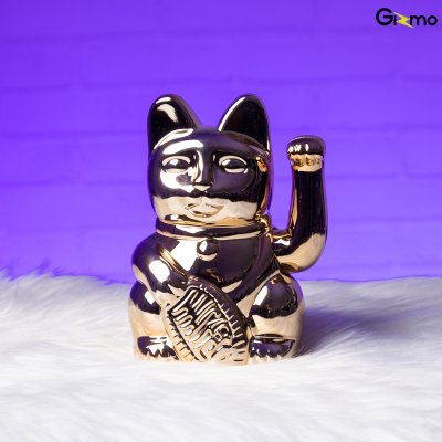 Lucky Cat Cosmic Shiny แมวกวักนำโชค เรียกทรัพย์ โชคลาภ มั่งคั่ง ขนาด 15 เซนติเมตร