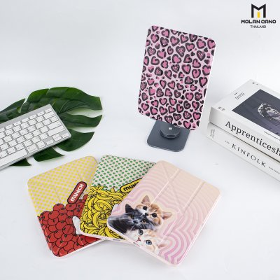 Molan Cano Printing Case เคสไอแพด iPad Mini 7 Multi stand หลังใส ฝาพับ สกีนลาย มีช่องเก็บปากกา มินิ7