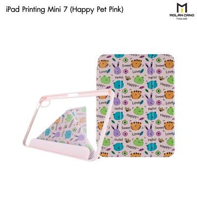 Molan Cano Printing Case เคสไอแพด iPad Mini 7 Multi stand หลังใส ฝาพับ สกีนลาย มีช่องเก็บปากกา มินิ7